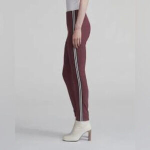 Rag & Bone Simone Side Stripe Pants in Burgundy - Size Small (measured)